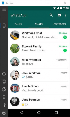 Screenshot of the application AnLink - #4
