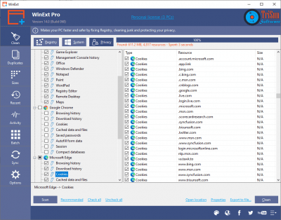 Screenshot of the application WinExt - #5