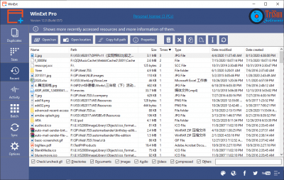 Screenshot of the application WinExt - #6