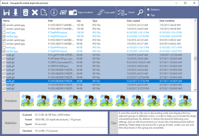 Screenshot of the application Duplicate Photo Finder Plus - #3