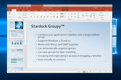 Screenshot of the application Groupy - #4