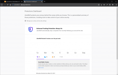 Screenshot of the application LibreWolf - #2