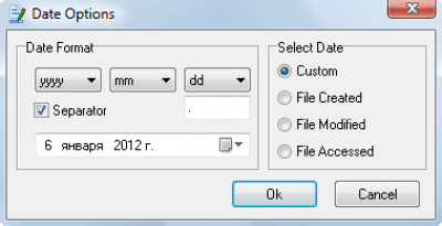 Screenshot of the application MIKLSOFT Professional Renamer - #5