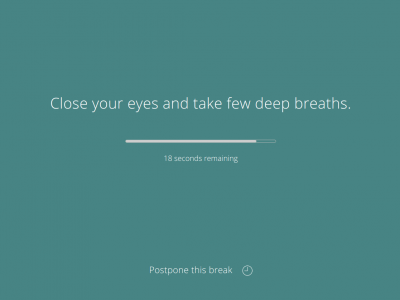 Screenshot of the application Stretchly - #4