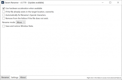Screenshot of the application Daram Renamer - #2