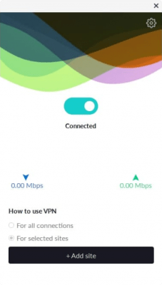 Screenshot of the application Amnezia VPN - #3