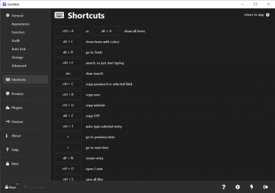 Screenshot of the application KeeWeb - #3