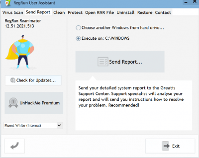Screenshot of the application RegRun Reanimator - #3