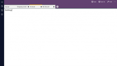 Screenshot of the application Modern Notepad - #3