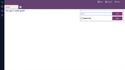 Screenshot of the application Modern Notepad - #6