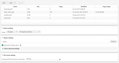 Screenshot of the application PDFsam Basic - #5