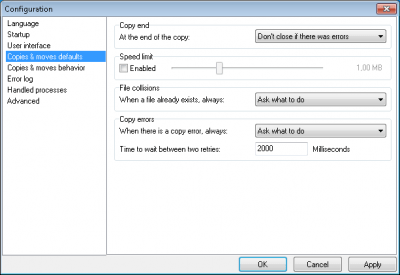 Screenshot of the application Supercopier - #2