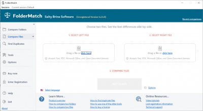 Screenshot of the application FolderMatch - #2