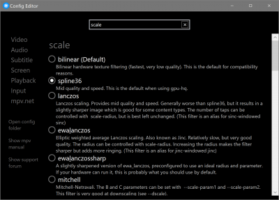 Screenshot of the application mpv.net - #2