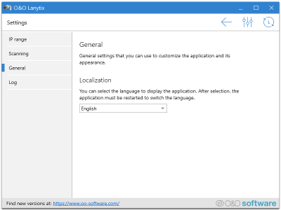 Screenshot of the application O&O Lanytix - #2