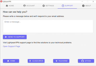Screenshot of the application LightyearVPN - #4