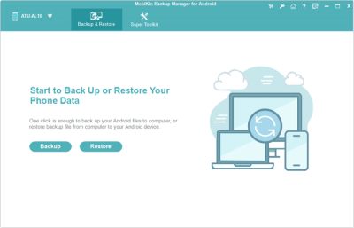 Screenshot of the application MobiKin Backup Manager for Android - #4