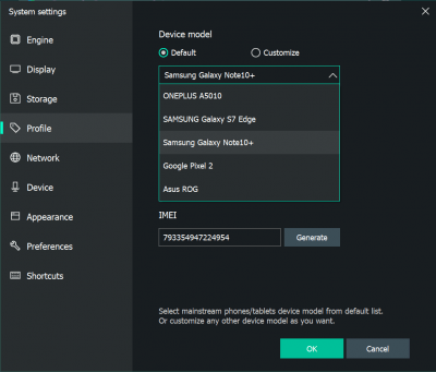 Screenshot of the application MEmu - #5