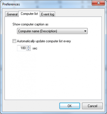 Screenshot of the application LizardSystems Remote Desktop Audit - #5