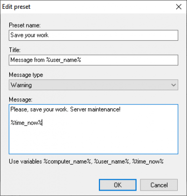 Screenshot of the application LizardSystems LanSend - #5