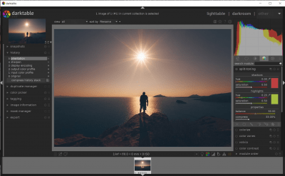 Screenshot of the application darktable for Windows - #2