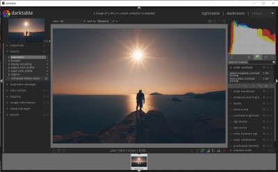 Screenshot of the application darktable for Windows - #3