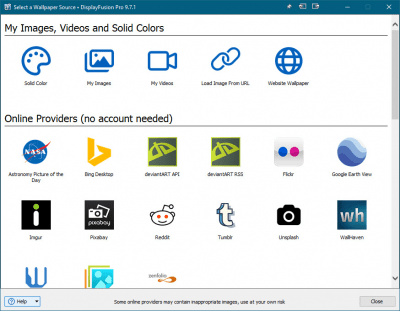Screenshot of the application DisplayFusion Pro - #2