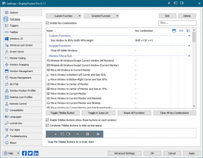 Screenshot of the application DisplayFusion Pro - #6