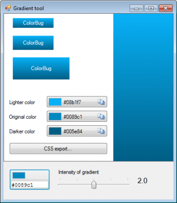 Screenshot of the application ColorBug - #2