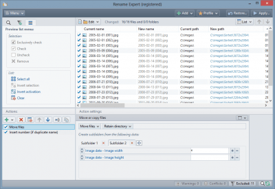 Screenshot of the application Rename Expert - #2