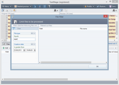 Screenshot of the application Batch Text Replacer - #3
