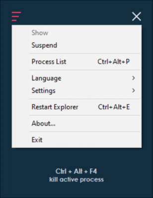 Screenshot of the application Active PKiller - #3