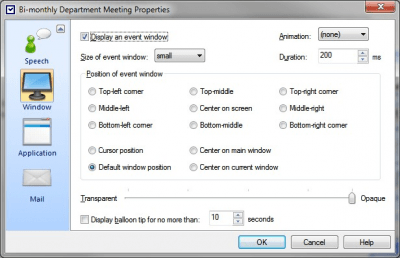 Screenshot of the application Alarm++ - #8