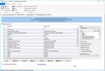 Screenshot of the application WordPipe - #2