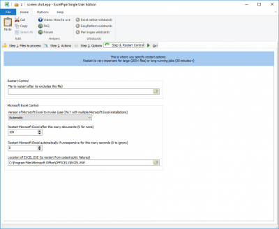 Screenshot of the application ExcelPipe - #4