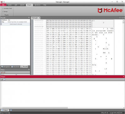 Screenshot of the application FileInsight - #4