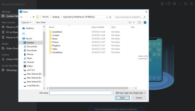 Screenshot of the application EaseUS MobiMover - #3