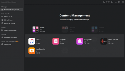 Screenshot of the application EaseUS MobiMover - #4