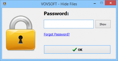 Screenshot of the application Hide Files - #2