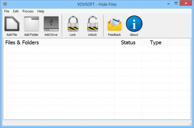 Screenshot of the application Hide Files - #3