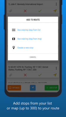 Screenshot of the application Routin Route Planner - #2