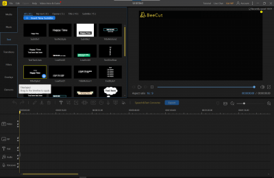Screenshot of the application BeeCut - #7