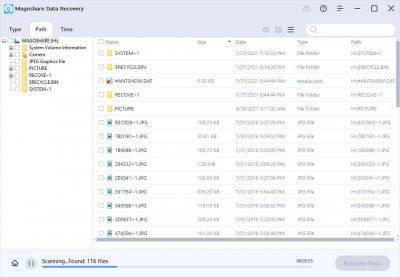 Screenshot of the application Magoshare Data Recovery - #2