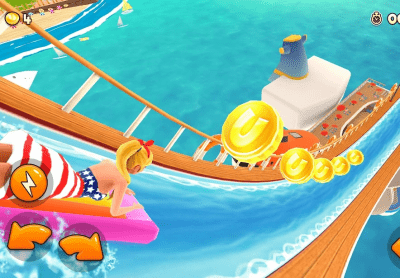 Screenshot of the application Uphill Rush Water Park Racing - #4