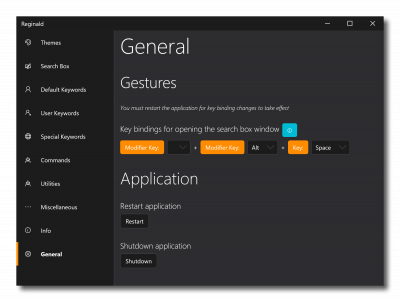 Screenshot of the application Reginald - #6