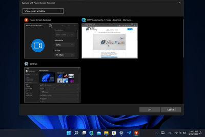 Screenshot of the application Fluent Screen Recorder - #2