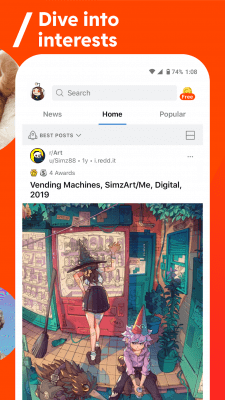 Screenshot of the application Reddit - #2