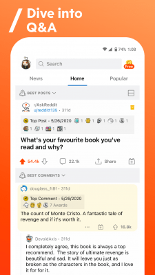 Screenshot of the application Reddit - #5