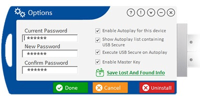 Screenshot of the application USB Secure - #4