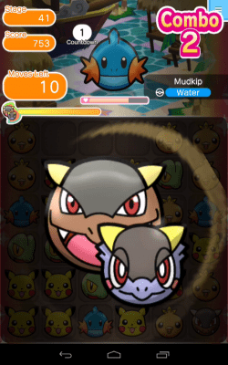Screenshot of the application Pokemon Shuffle Mobile - #7